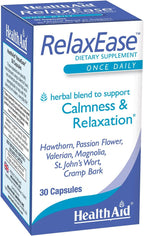 RelaxEase - Mezcla de Hierbas para la Relajación y la Tranquilidad, 30 Cápsulas