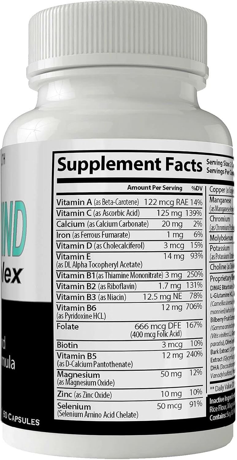 Pro Mind Complex Mind Tech Nootropic Original - Potenciador Cerebral - 60 Cápsulas