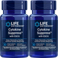 Life Extension Cytokine Suppress con EGCG, 30 Cápsulas Vegetarianas (Paquete de 2)