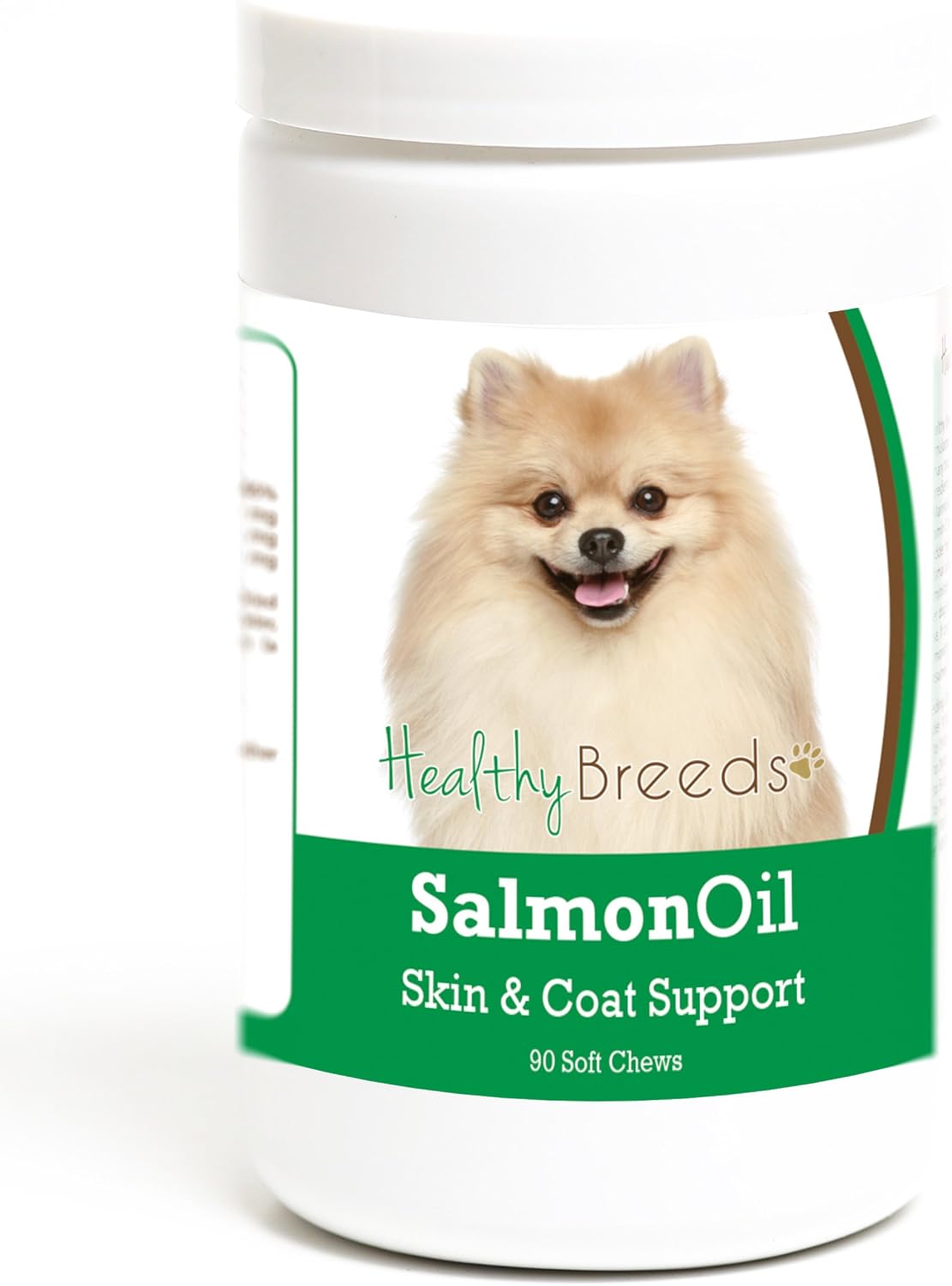 Healthy Breeds Pomeranian Aceite de Salmón Masticables Blandos 90 Unidades