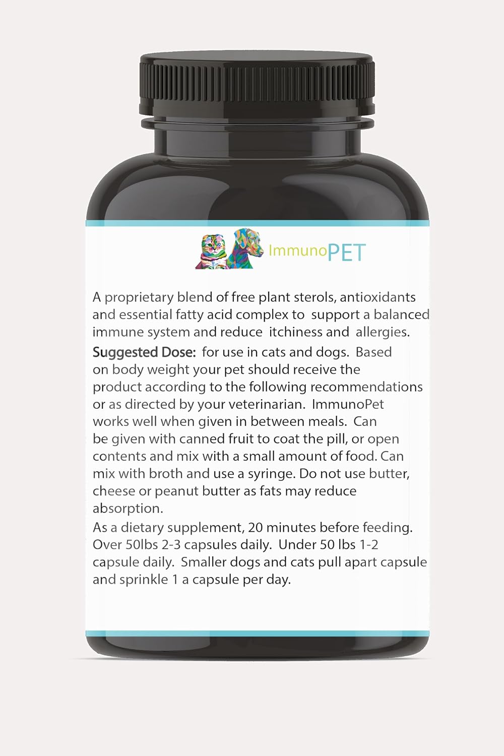 ImmunoPet - Alivio del Picor para Perros y Gatos - 60 Cápsulas