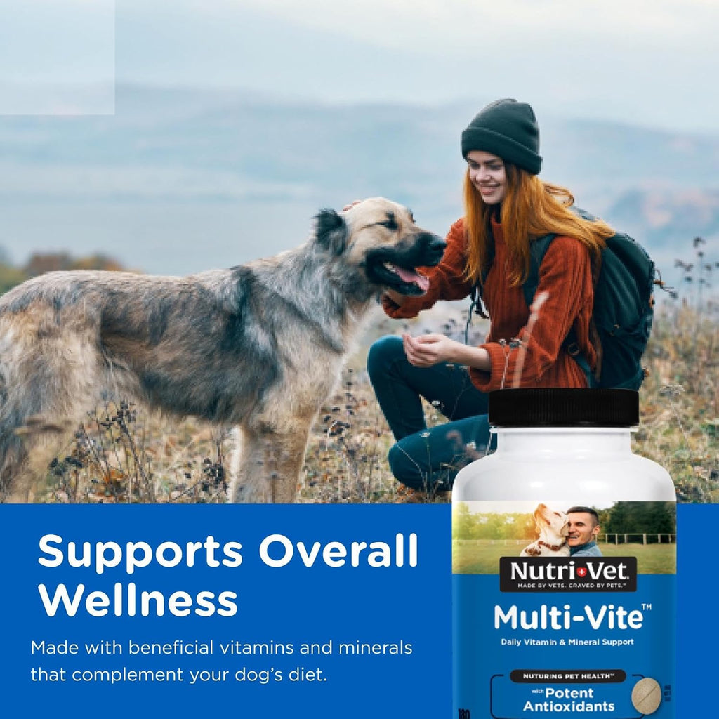 Nutri-Vet Multi-Vite Masticables Multivitamínicos para Perros Adultos - 60 Unidades