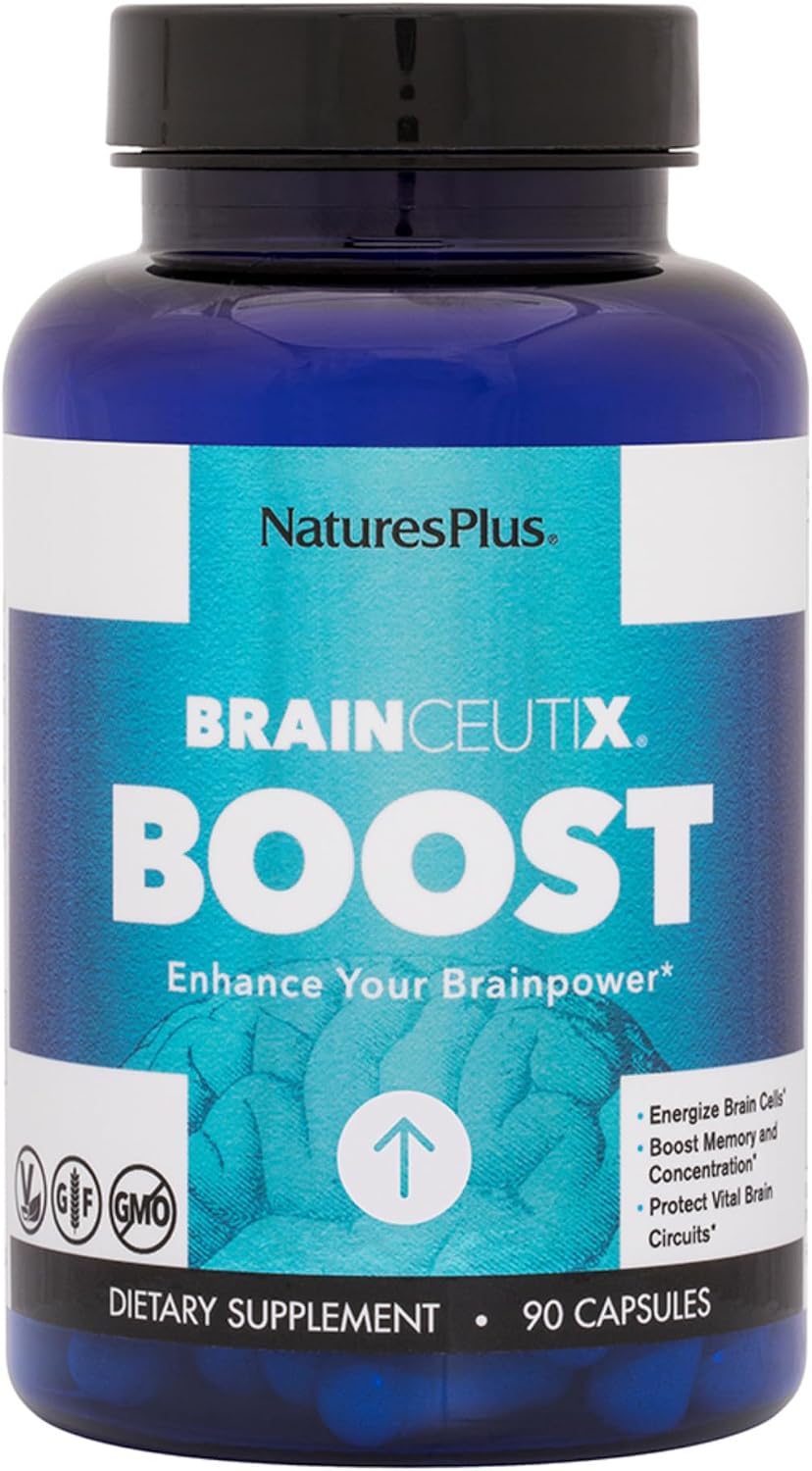 BrainCeutix Boost Ginkgo Plus de Nature's Plus, 90 cápsulas