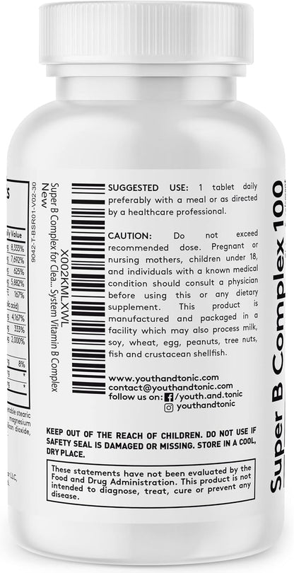 Youth & Tonic Super B Complex 100 - Complejo B con Inositol, Colina y PABA – Image 7