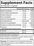 Carlson Totally Zen - GABA, L-Teanina y Vitaminas B - 30 Cápsulas