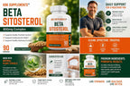KRK SUPPLEMENTS Beta Sitosterol 800mg per serving, 180 Capsules (2 Bottles)