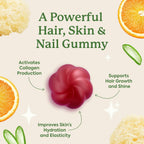 Plant People WonderBeauty Gomitas para Cabello, Piel y Uñas con Seta Tremella, Péptidos de Colágeno, Queratina y Biotina – Sabor Sandía, 60 Gomitas