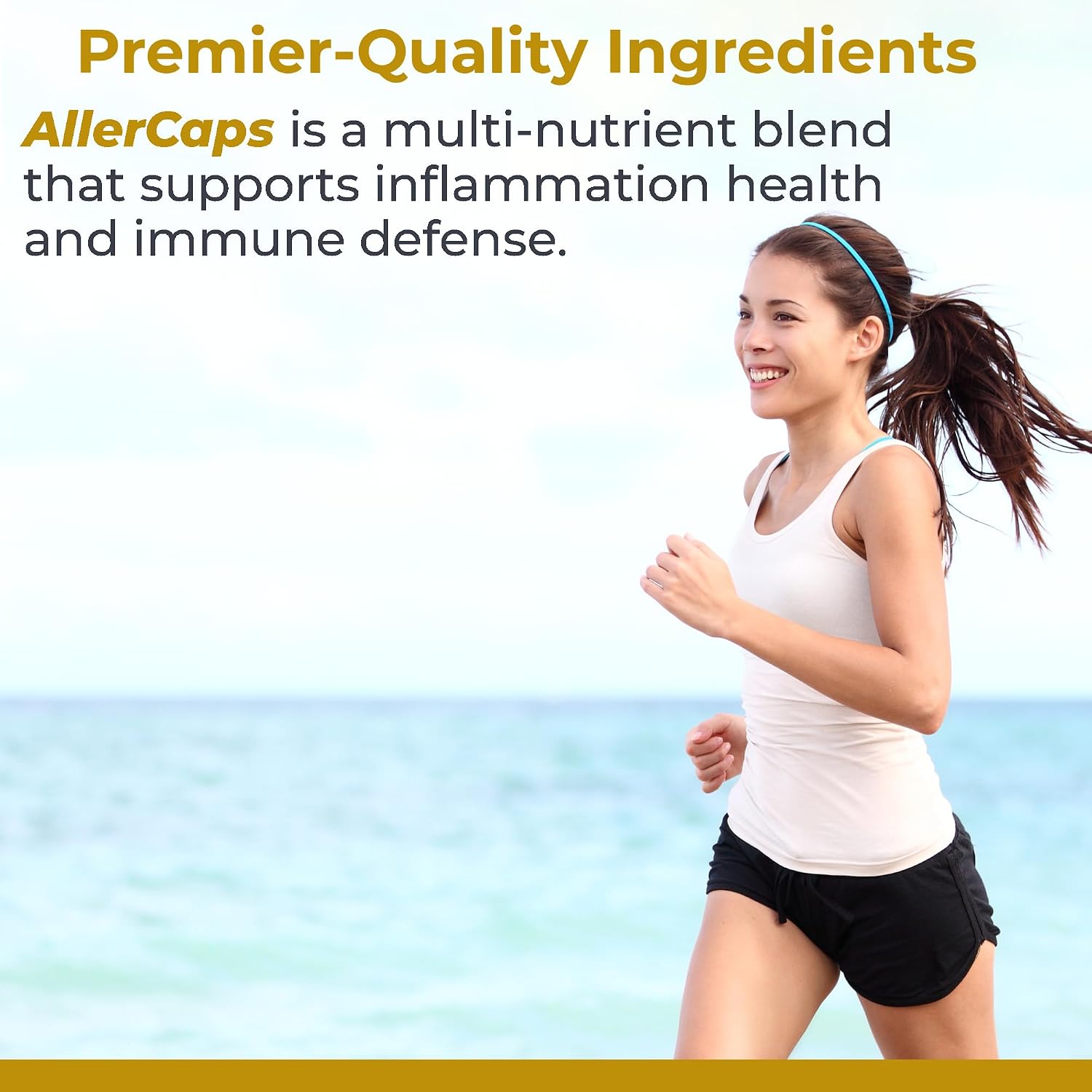 Premier Research Labs AllerCaps – Suplemento para la salud pulmonar con NAC, bromelina, reishi y quercetina – 60 cápsulas vegetales
