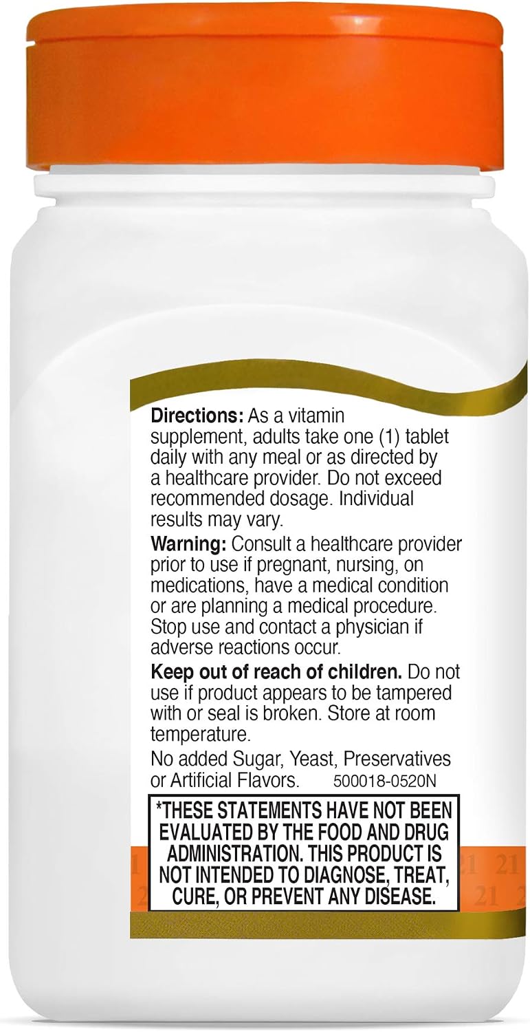Vitamina C 500 mg con Calcio - 110 Comprimidos (Paquete de 3)