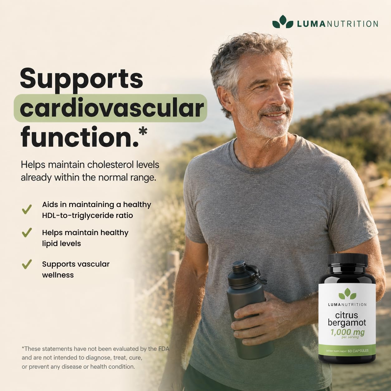 Luma Nutrition Citrus Bergamot 1000mg por ración - 60 cápsulas