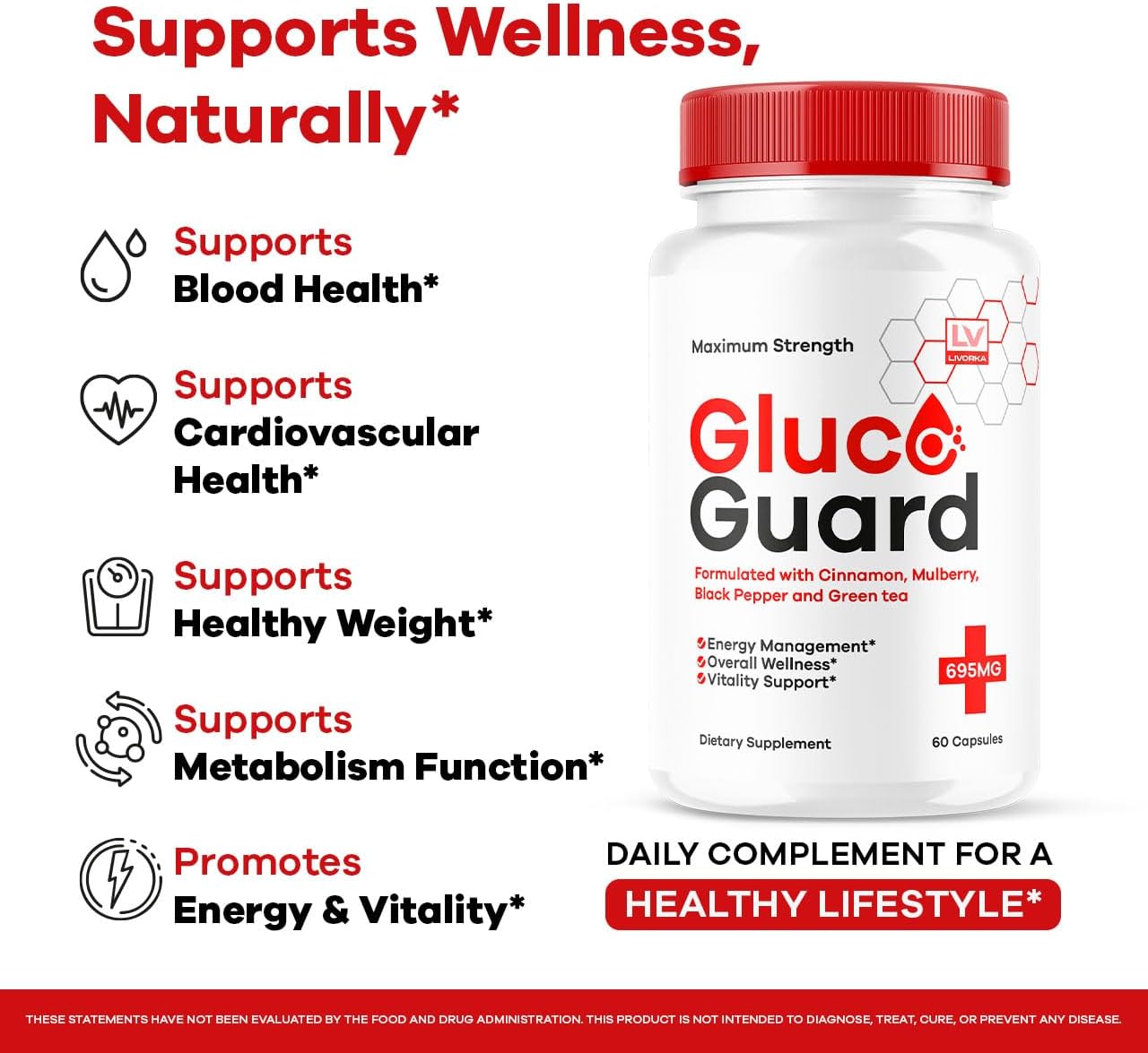 GlucoGuard Cápsulas – Complemento Nutricional, 30 Cápsulas