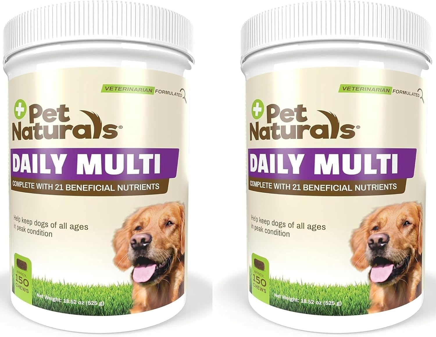 Pet Naturals Daily Multivitamin para Perros, Sabor Vegetal, 300 Chews