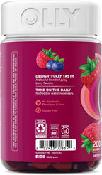 OLLY Women's Multi Vitamin Gummies con Biotina, Sabor Blissful Berry (200 unidades)