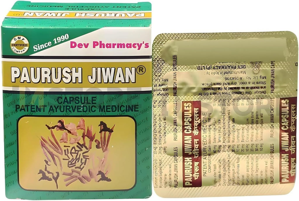 Paurush Jiwan Cápsulas Pack de 2 (60 Cápsulas)
