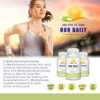 Our Daily Vites L-Metilfolato 1 mg (1000 mcg) - Folato Activo 5-MTHF - 270 Cápsulas Vegetales