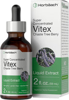 Extracto Líquido de Vitex (Baya de Casto) de Horbäach | 60 ml | Tintura Superconcentrada Sin Alcohol | Complemento Alimenticio Vegetariano, No-GMO, Sin Gluten