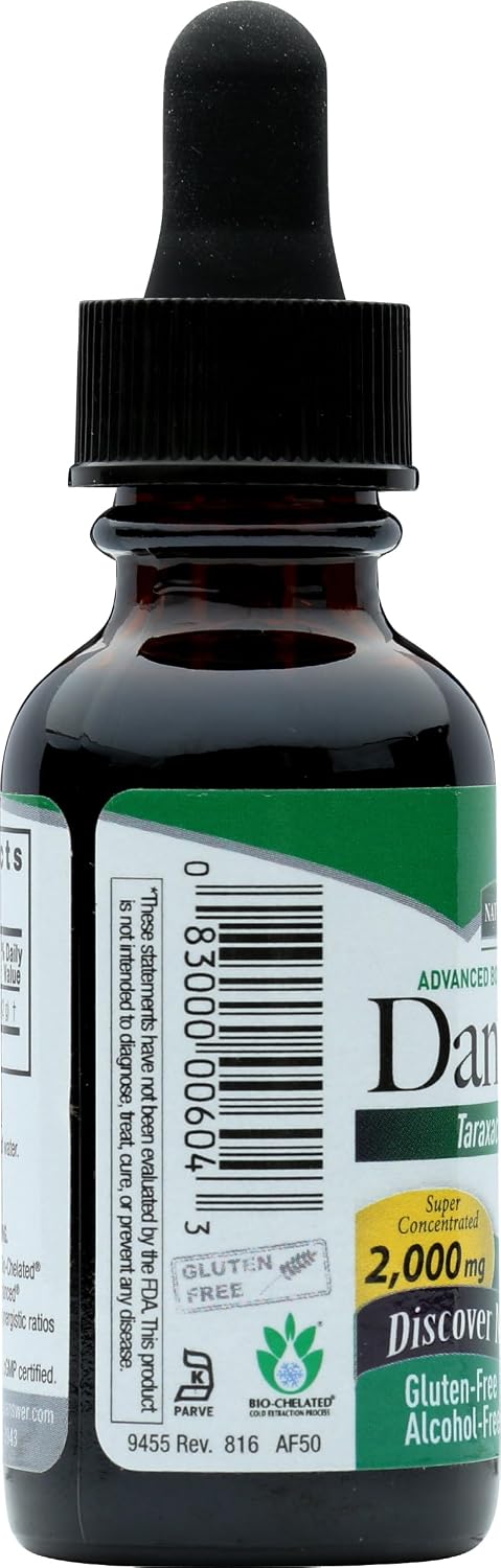 Nature's Answer Extracto de Raíz de Diente de León Sin Alcohol, 29.6 ml