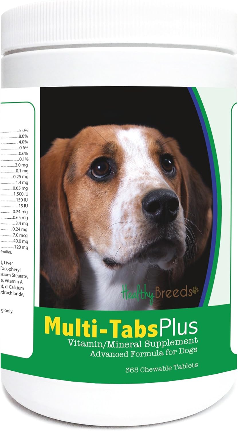Healthy Breeds American English Coonhound Multi-Tabs Plus Comprimidos Masticables 365 Unidades