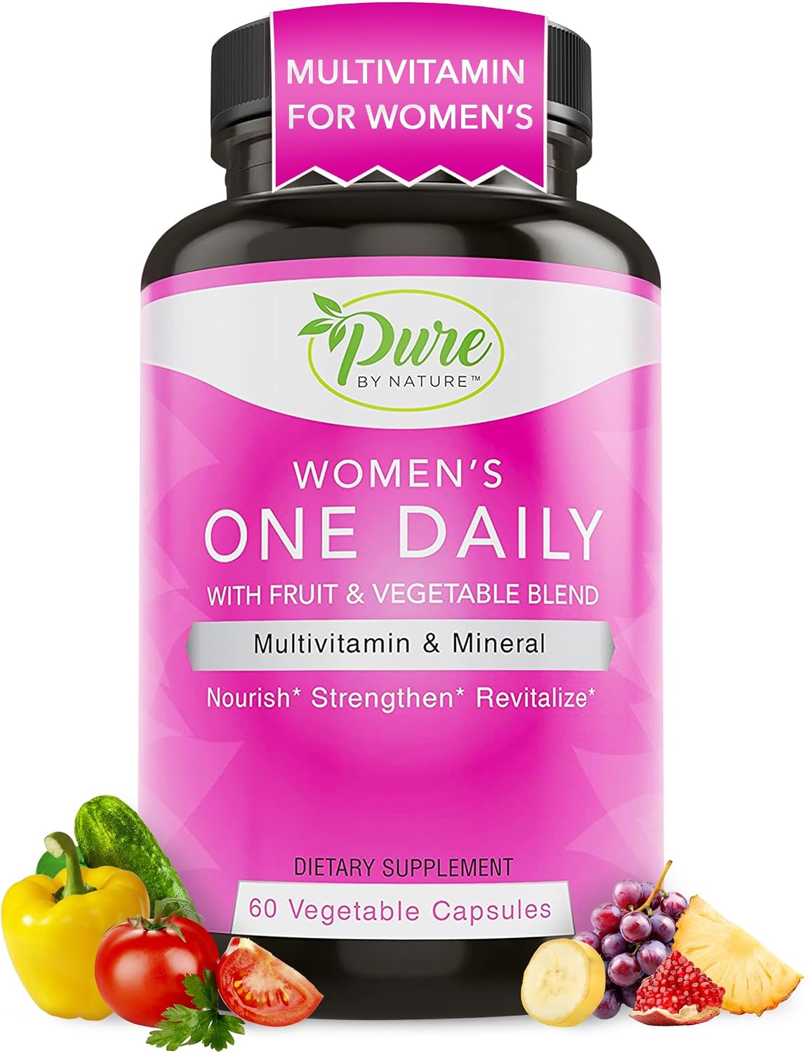Pure By Nature Multivitamínico Diario para Mujeres, 60 Comprimidos