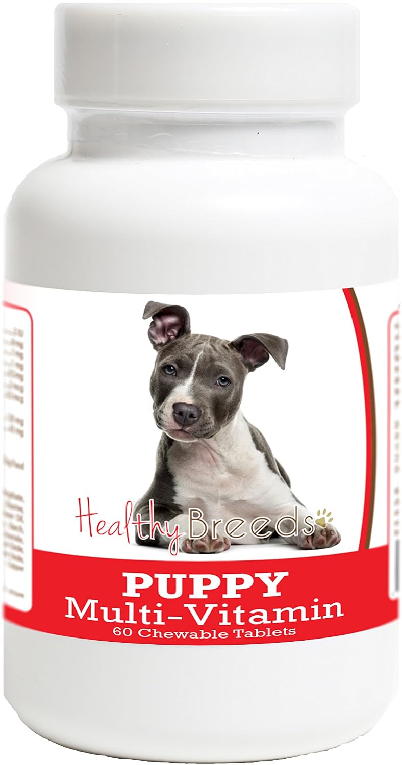 Healthy Breeds American Staffordshire Terrier Cachorro Perro Multivitamínico Comprimido 60 Unidades