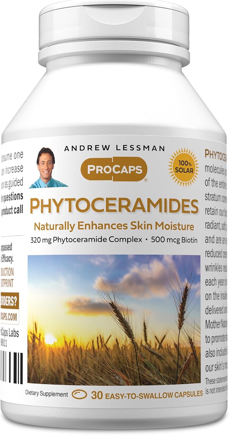 ANDREW LESSMAN Phytoceramidas con Biotina – 30 Cápsulas blandas