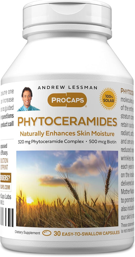 ANDREW LESSMAN Phytoceramidas con Biotina – 30 Cápsulas blandas
