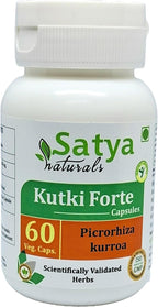 Satya Naturals Kutki Forte Cápsulas 500 mg - 60 Cápsulas Vegetales - Extracto de Kutki (Picrorhiza Kurroa) 10:1