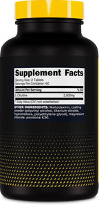 Primaforce L-Citrulline 2500mg por dosis, 60 dosis; 120 comprimidos