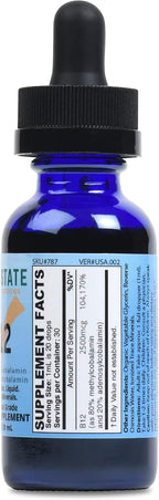 Good State Ionic B12 - Suplemento Líquido de Vitamina B12 - 1 Onza (30 ml) - Vegano y Sin Gluten