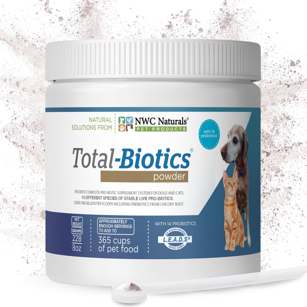Total-Biotics Probióticos para Perros y Gatos - 365 Dosis, 8 oz