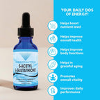 S-Acetyl L-Glutathione 100 mg por ración 118 ml Líquido 200 raciones