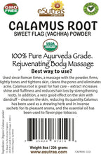 Polvo de Cálamo Aromático Orgánico – Raíz de Acorus Calamus – 227g