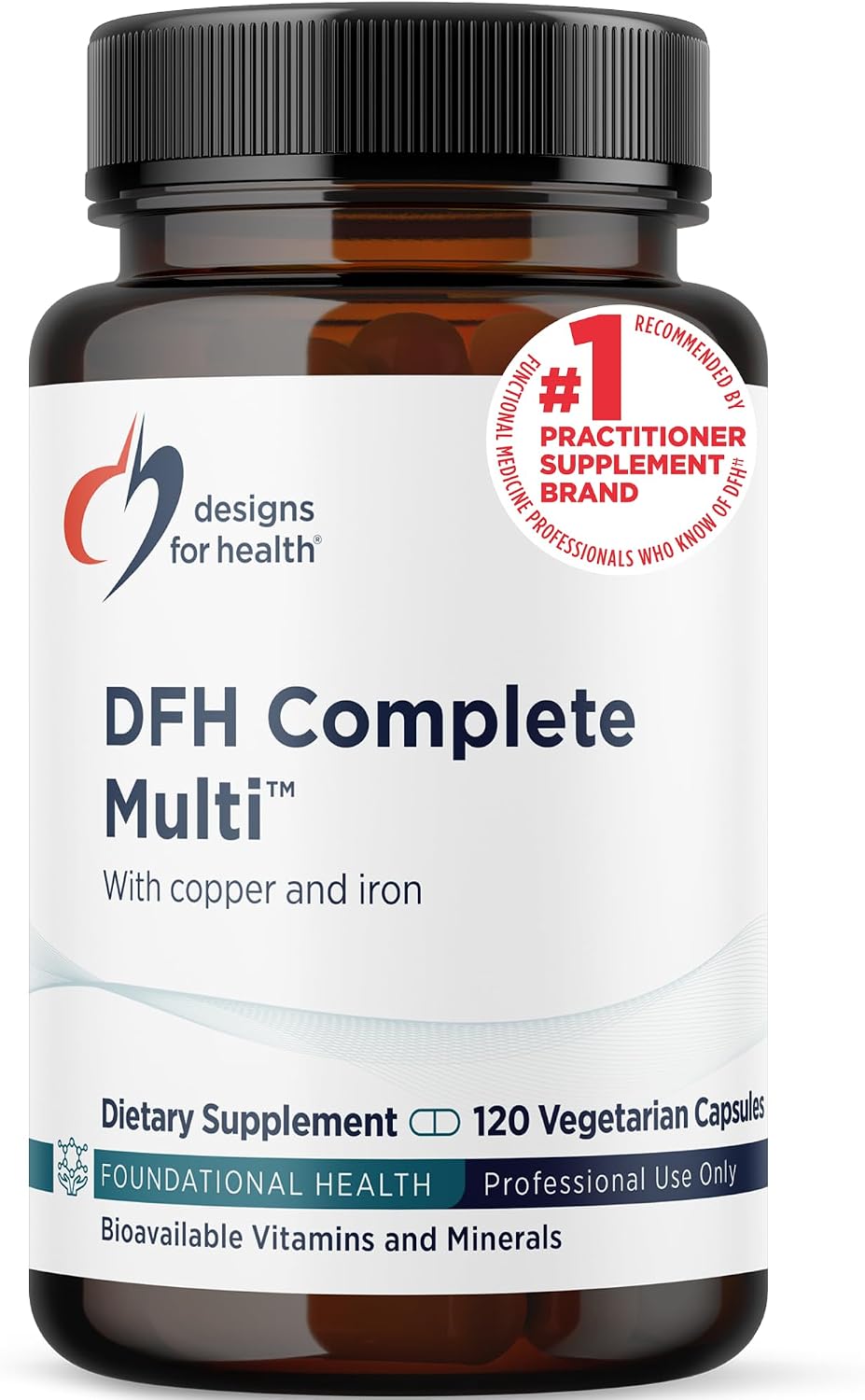 Designs for Health Complete Multi con Cobre y Hierro - Multivitamínico y Mineral Completo, 120 Cápsulas