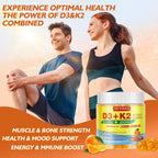 Gominolas de Vitamina D3 y K2 (MK-7) | 5000 UI D3 + 100 mcg K2 | 90 unidades