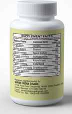 Ayurvedashree Medho Vatika 60 Comprimidos - Suplemento Herbal con 8 Hierbas Ayurvédicas