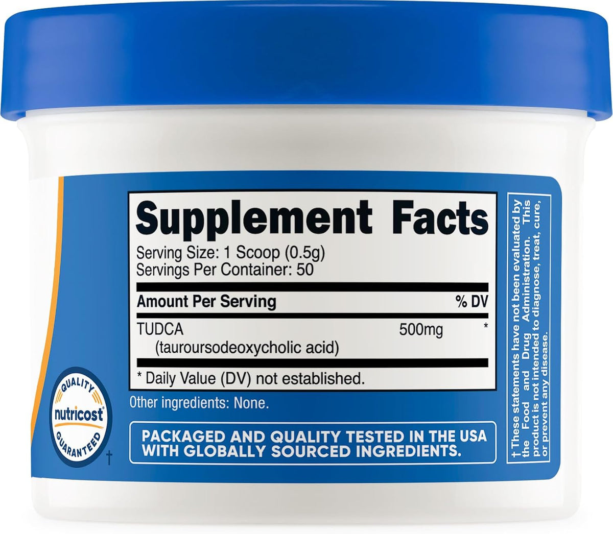 Nutricost TUDCA en Polvo 25 Gramos - Ácido Tauroursodesoxicólico - Sin Gluten, No Transgénico – Image 5