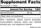 Source Naturals Gamma Oryzanol 60 mg - Suplemento Deportivo - 100 Comprimidos