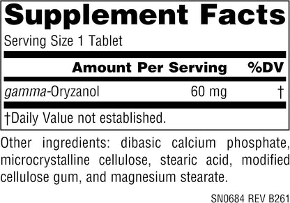Source Naturals Gamma Oryzanol 60 mg - Suplemento Deportivo - 100 Comprimidos – Image 2