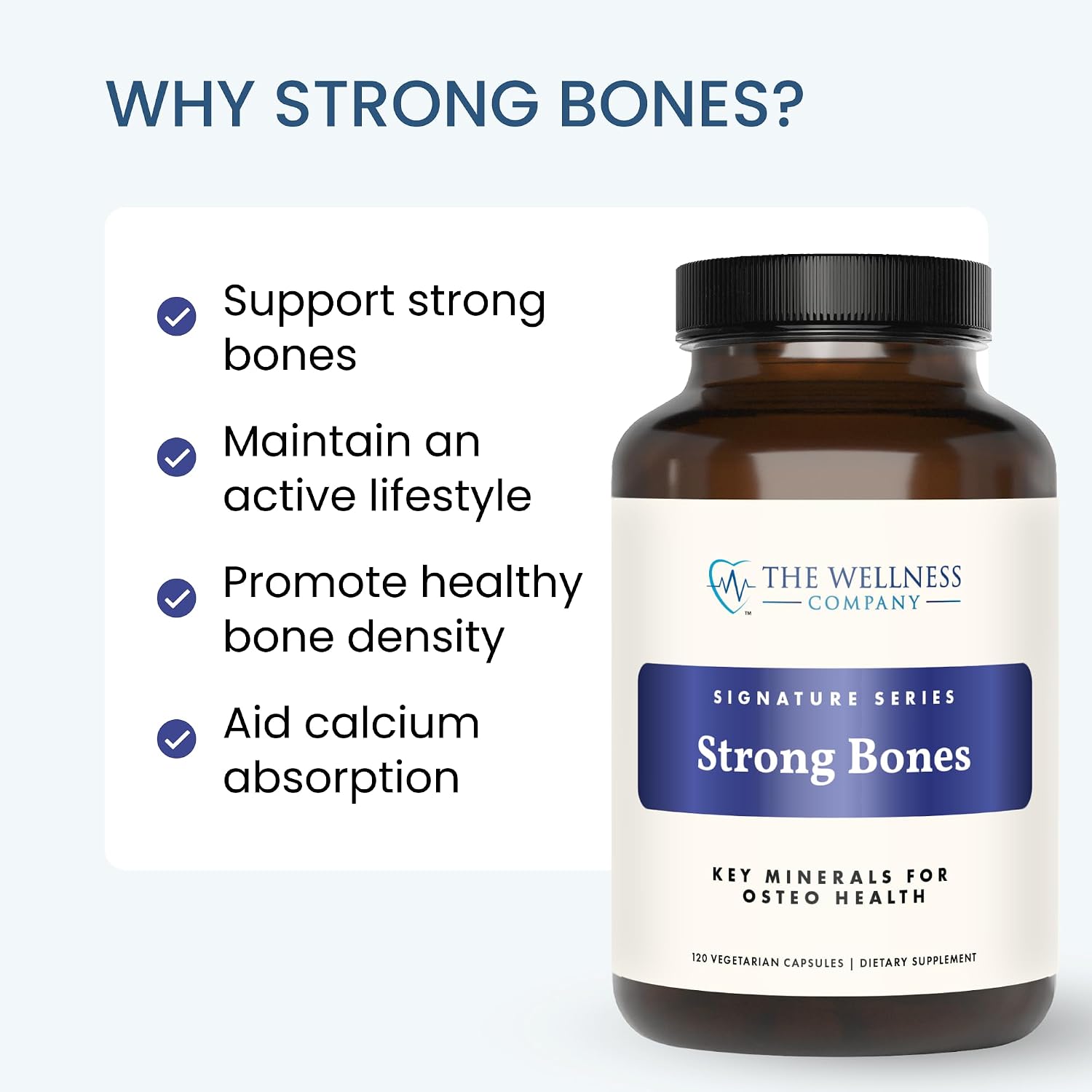 The Wellness Company Strong Bones - 60 Cápsulas (1 Mes)