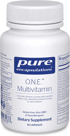 Pure Encapsulations O.N.E. Multivitamin - Multivitamínico diario con complejo antioxidante Metafolin, CoQ10 y Luteína para apoyar la visión, función cognitiva y salud celular - 60 cápsulas