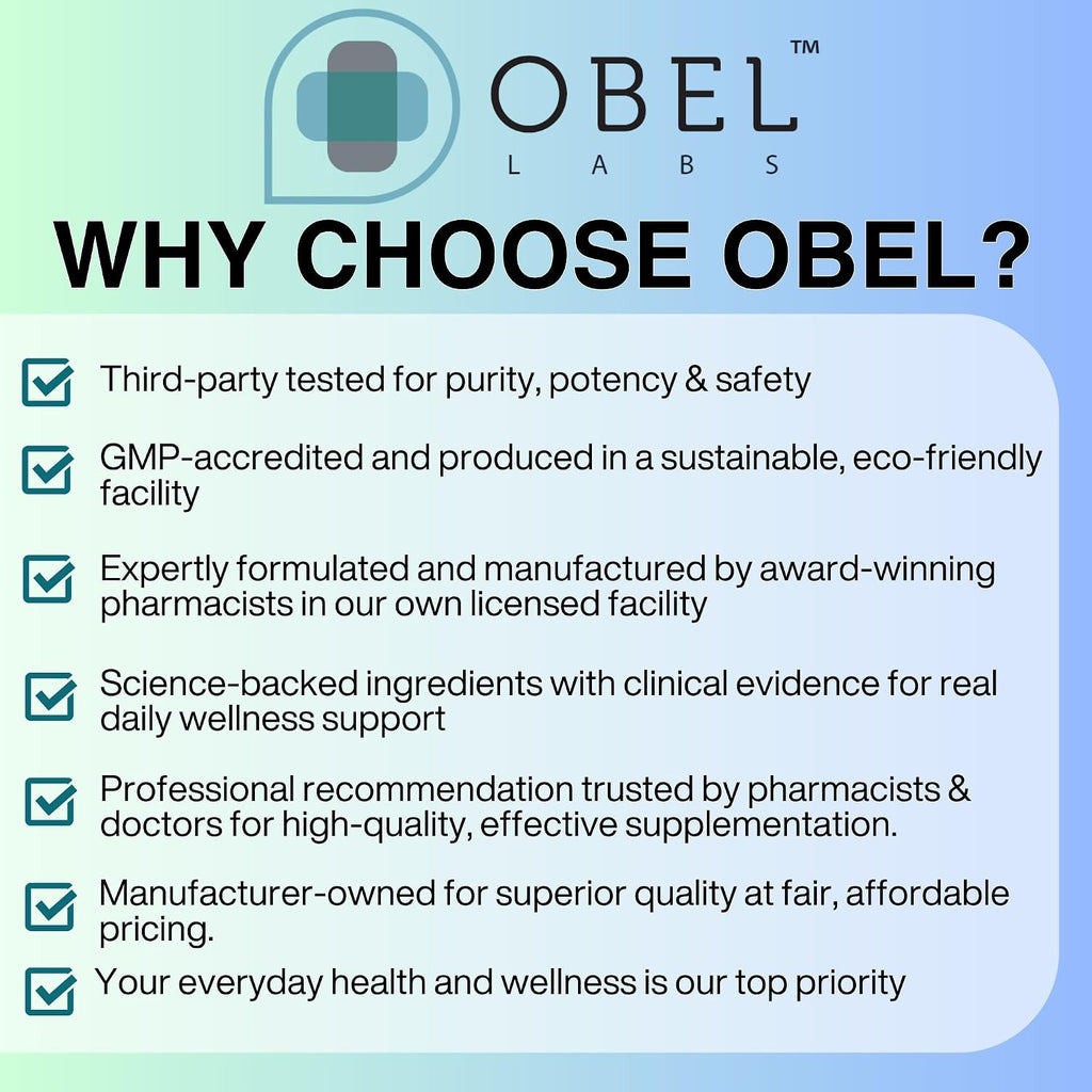 obel Daily Multivitamin con Ashwagandha y Algas | Multivitamínico Completo para Hombres y Mujeres | 60 Cápsulas