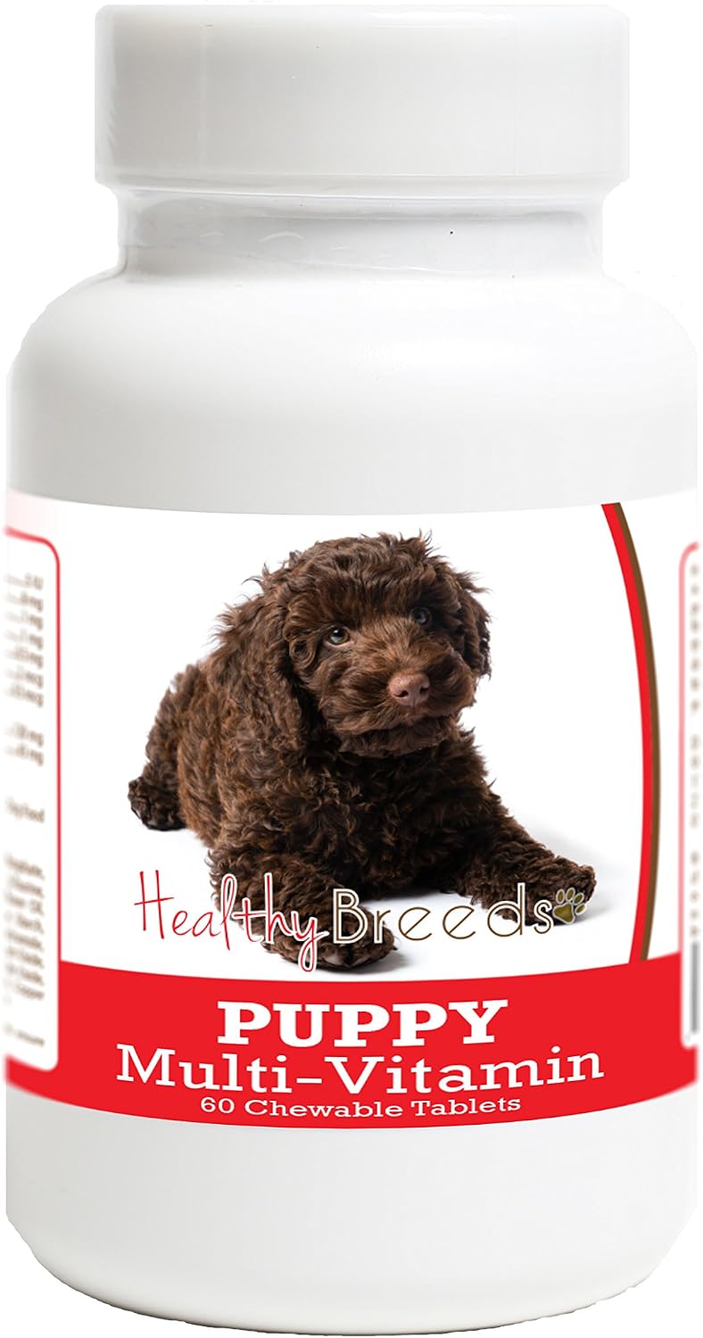 Healthy Breeds Labradoodle Puppy Dog Multivitamin Tablet 60 Count – Image 1
