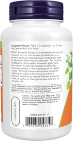 NOW Foods Extracto de Boswellia 250 mg con Cúrcuma, 120 Cápsulas Vegetales
