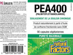 Natural Factors PEA400 - Palmitoylethanolamide Puro, 90 Cápsulas