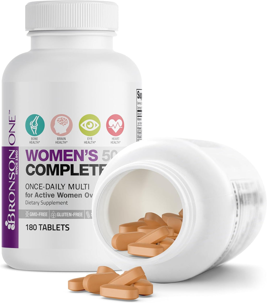 Bronson ONE Daily Women’s 50+ Complete Multivitamin Multimineral, 180 Tablets