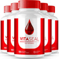 Vitaseal Cápsulas, Suplemento Oficial de Fórmula de Apoyo Sanguíneo Vitaseal - Máxima Potencia, Fórmula Premium para Circulación Saludable y Niveles Estables, Fórmula Avanzada Reseñas Vita Seal (Paquete de 5)
