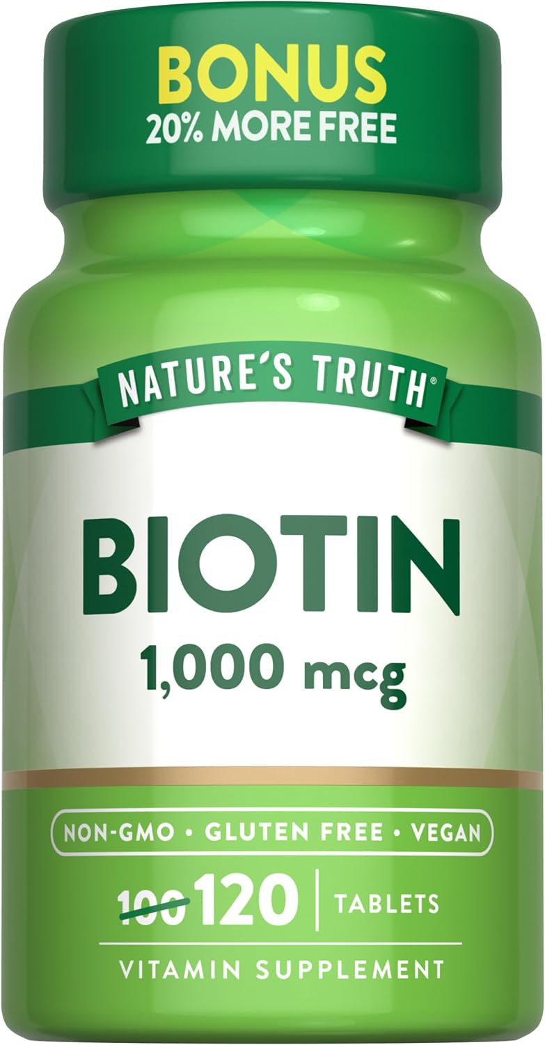Nature's Truth Biotina 5000 mcg Comprimidos Sublinguales Sabor Berry - 78 uds