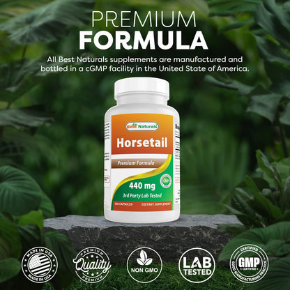 Best Naturals Cola de Caballo 440 mg – 180 Cápsulas (Pack de 3) – Image 5