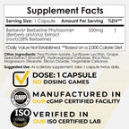 Nootropics Depot Berberina Phytosome 550mg - Alta Biodisponibilidad
