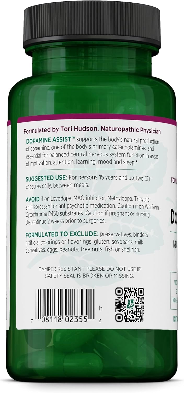 Vitanica Dopamine Assist – 60 Cápsulas – Suplemento para el Apoyo de Neurotransmisores